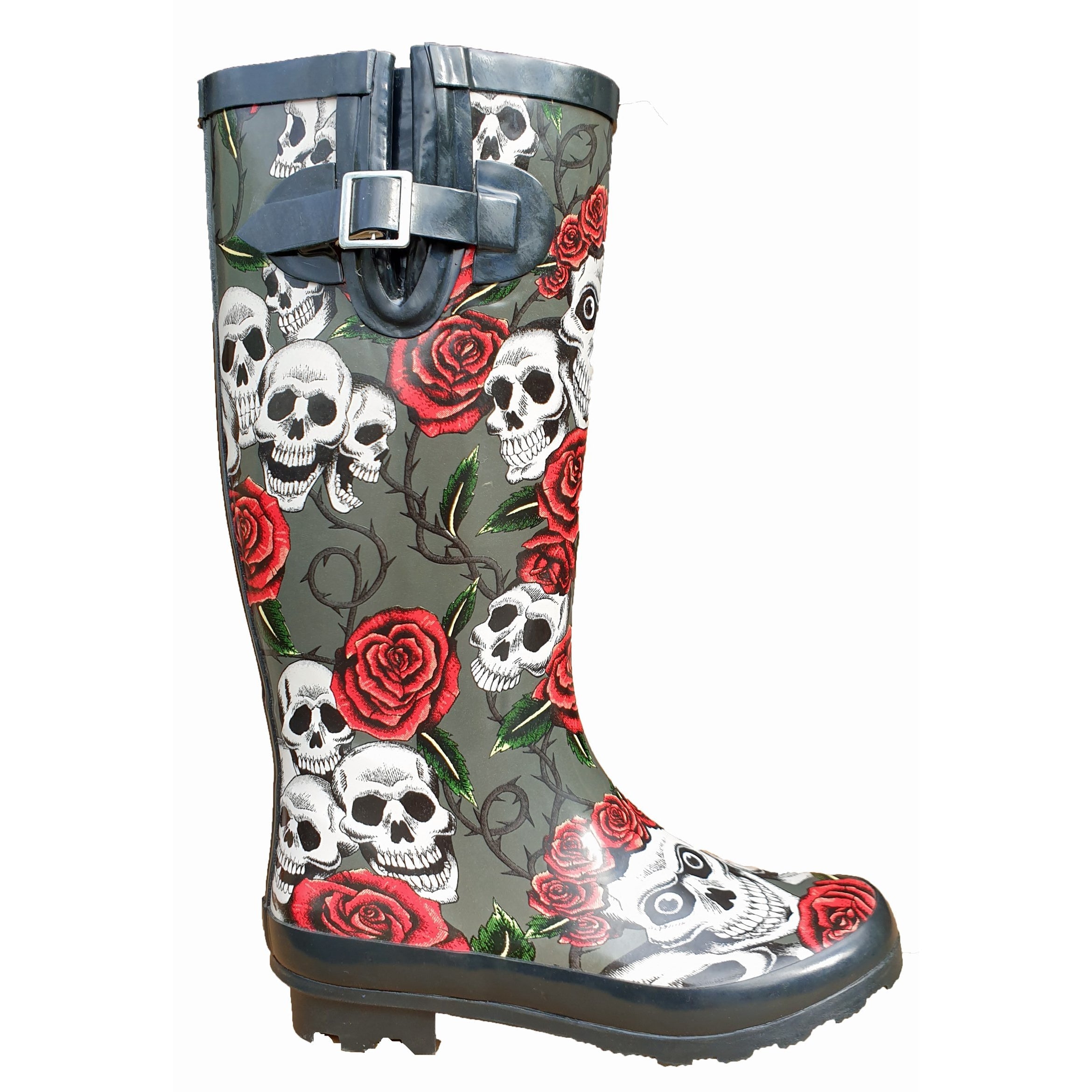 TOSH Skull & Roses Wellies