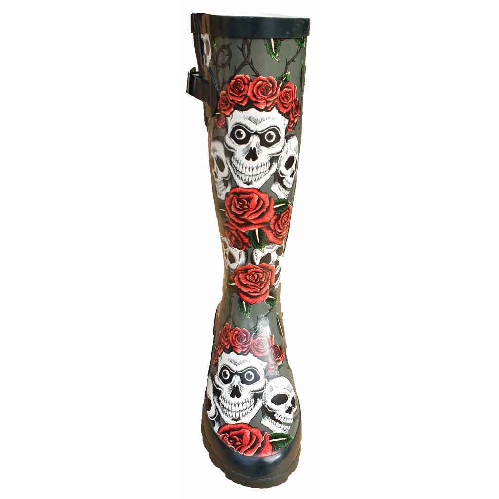TOSH Skull & Roses Wellies