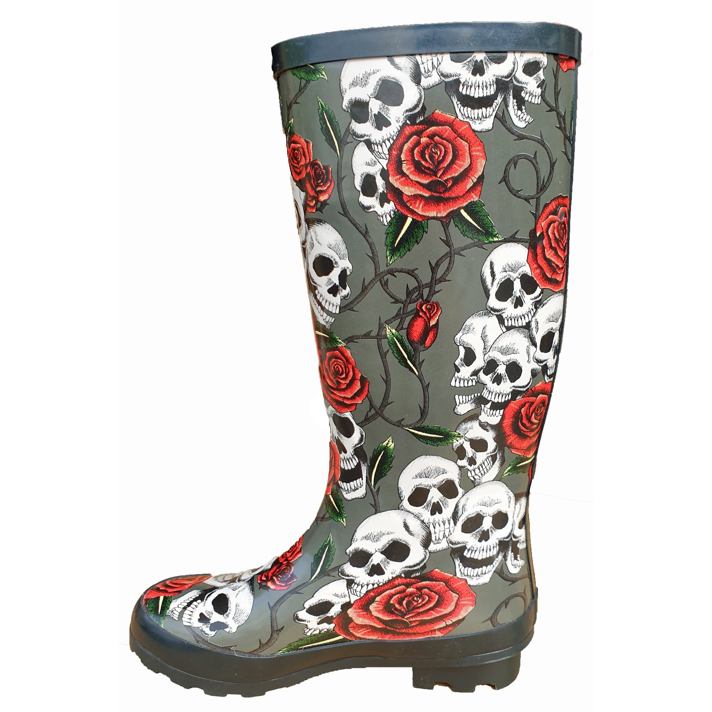 TOSH Skull & Roses Wellies
