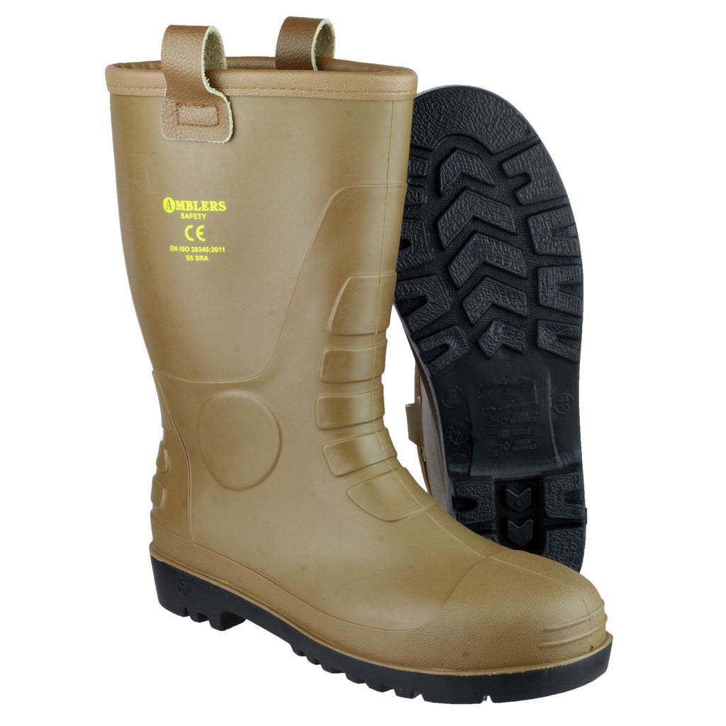 Amblers FS95 Rigger Safety Wellington Boots-ShoeShoeBeDo