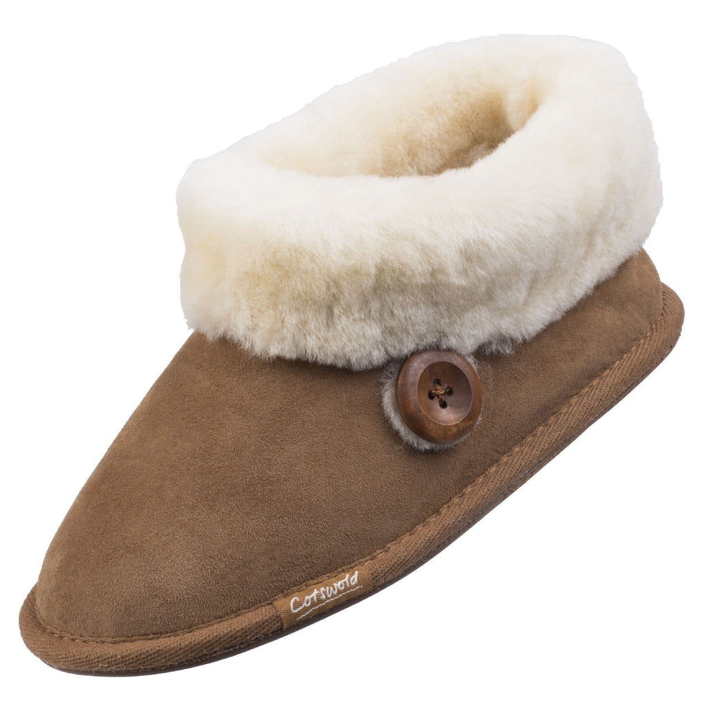 Cotswold Wotton Sheepskin Slippers-ShoeShoeBeDo