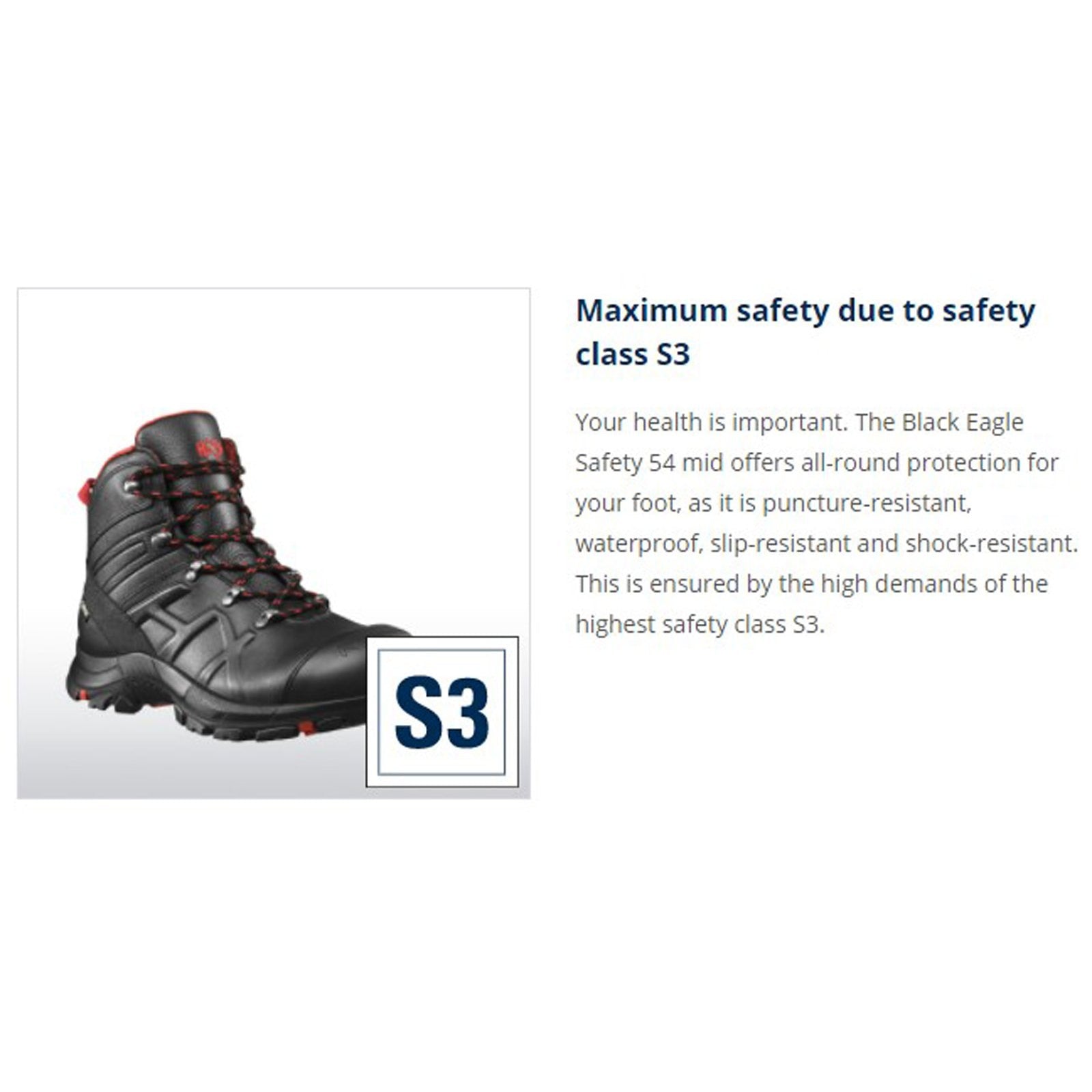 HAIX Black Eagle Safety 54 Mid Boots