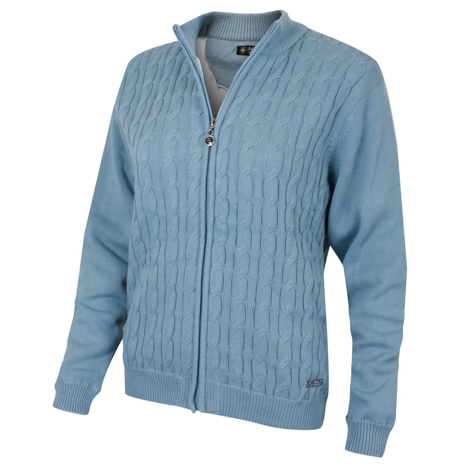 Island Green Cable Knit Zip Sweater-ShoeShoeBeDo