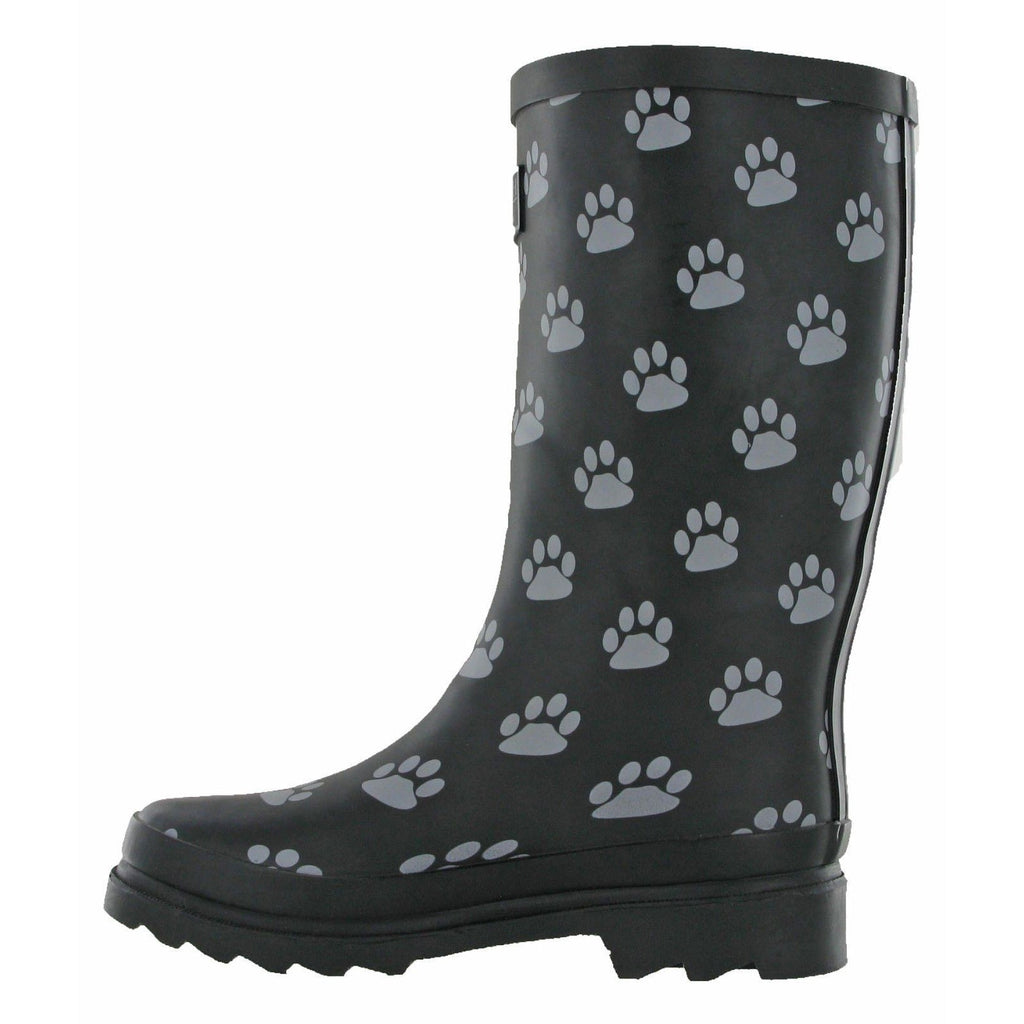 TOSH Dog Paw Short Wellington Boots-ShoeShoeBeDo