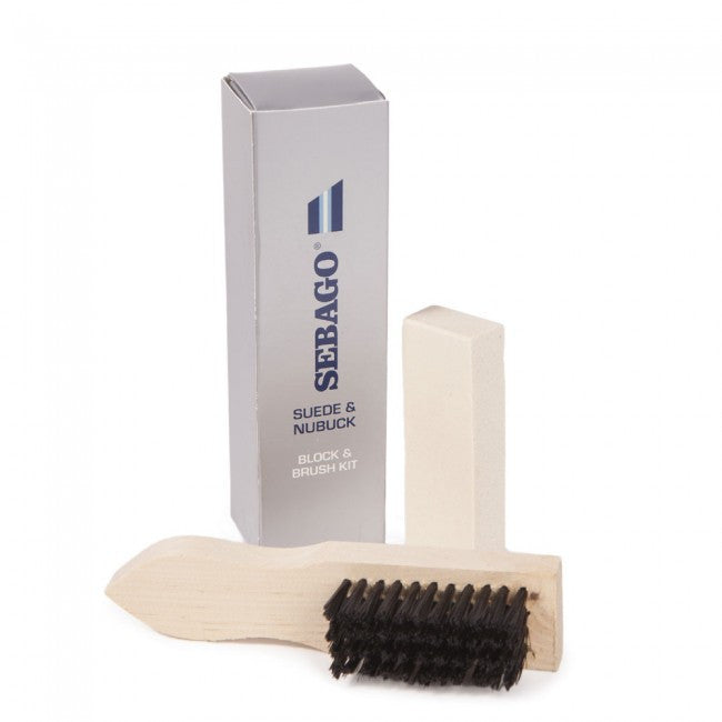Sebago Suede & Nubuck Block & Brush Kit-ShoeShoeBeDo