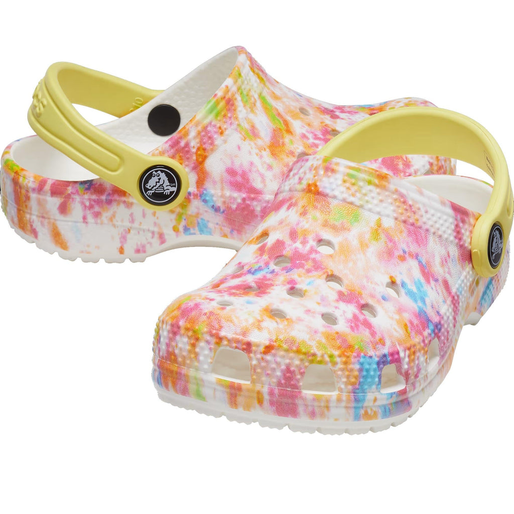Crocs Toddlers Classic Tie-Dye Graphic Clogs