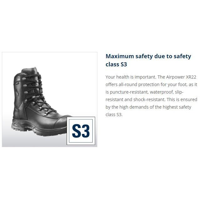 HAIX Airpower XR22 Black Safety Boots