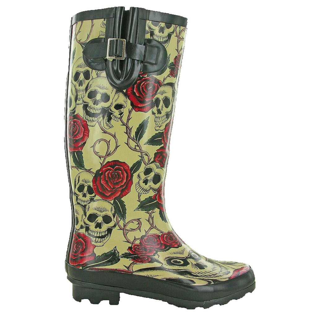 TOSH Skull & Roses Wellies