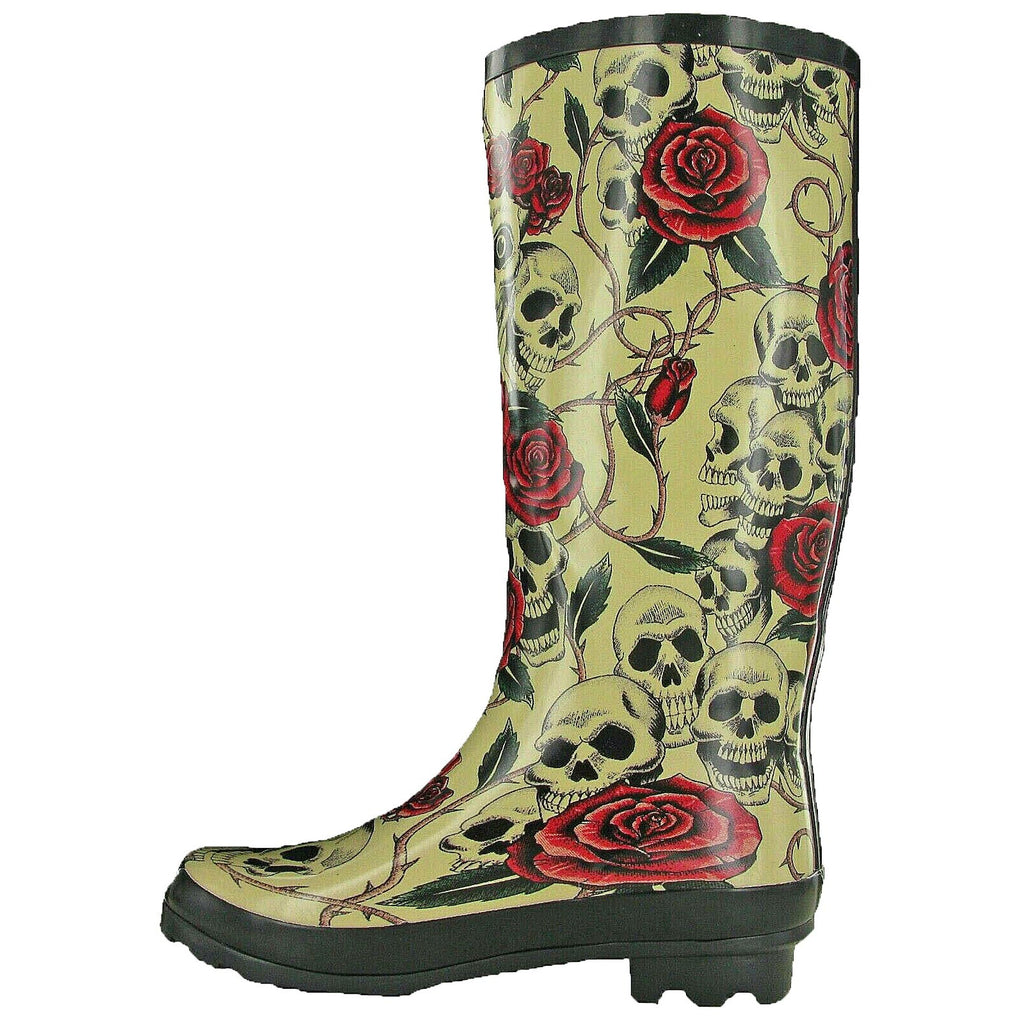 TOSH Skull & Roses Wellies